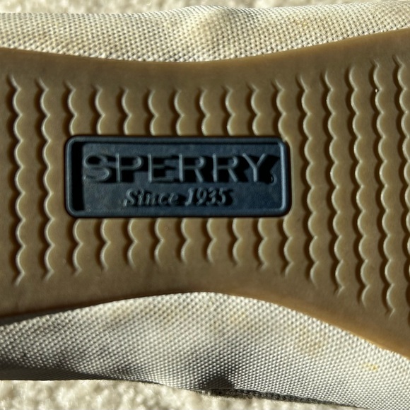 Sperry Sayel Clew Waxy Canvas Taupe Sz 7 1/2 - Picture 9 of 15